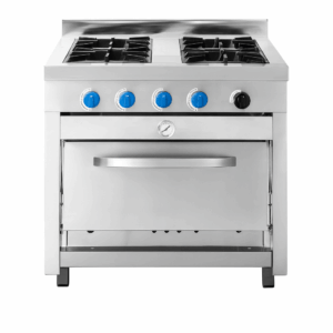 Cocina 4 Platos Acero Inoxidable Gas Licuado Glp