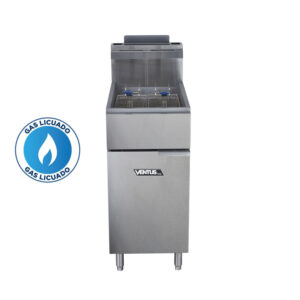 Freidora A Gas Ventus Alta Produccion 2 Canastos Gas Licuado Vfp-18Pro Ventus