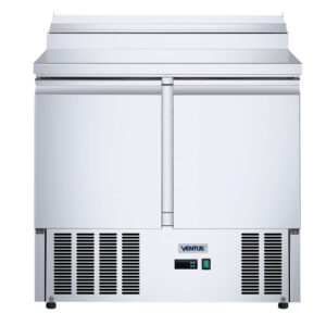 Mesón Saladette 2 Ptas Cubierta Acero Inox VMRSL-370 BENEFIT S/S Ventus