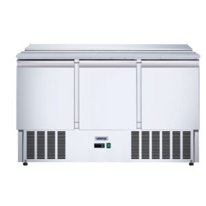 Mesón Saladette 3 Ptas Acero Inox. VMRSL-385 BENEFIT S/S Ventus